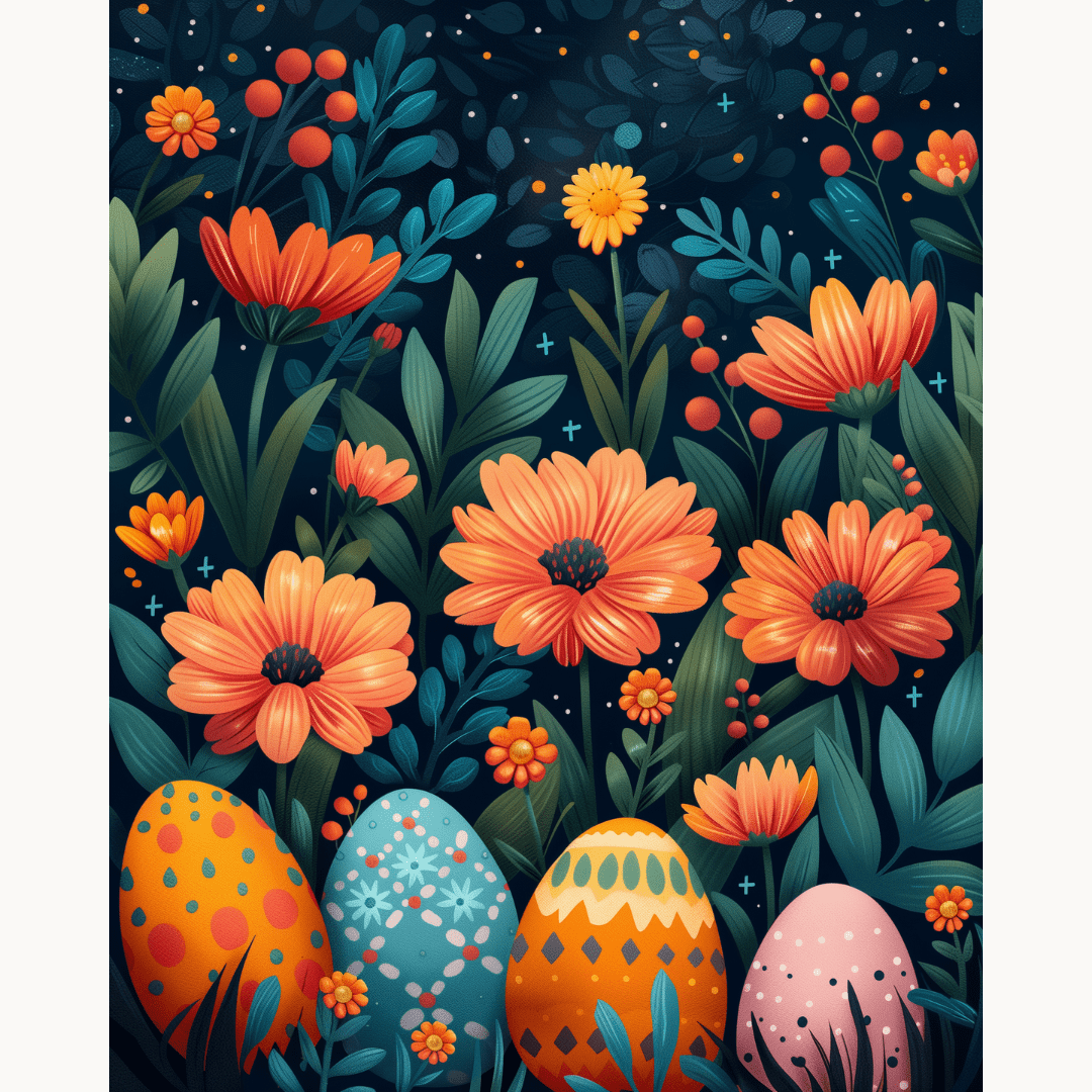 Easter Blossom - Number Artist Diamond Painting Kits