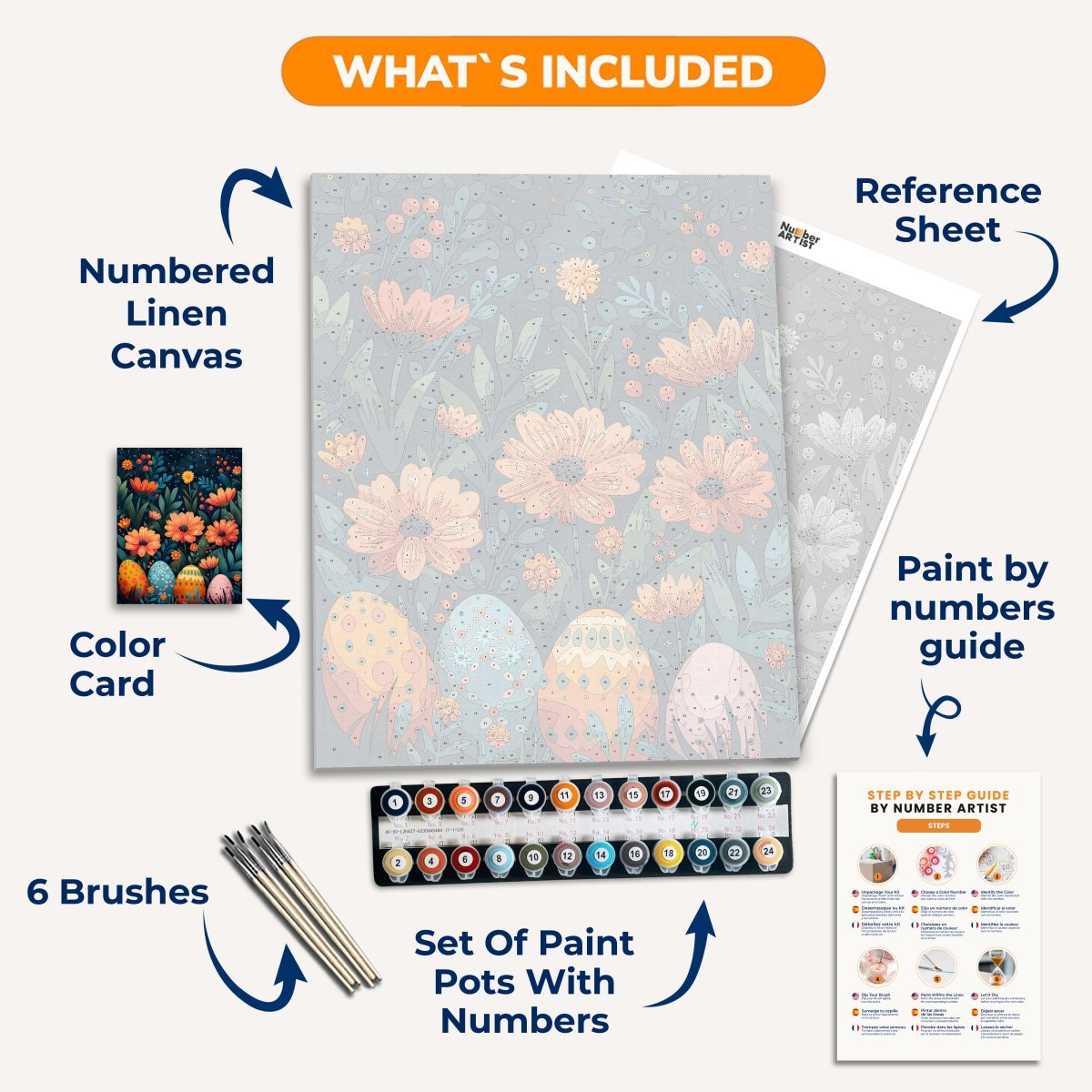 Easter Blossom - Number Artist Diamond Painting Kits