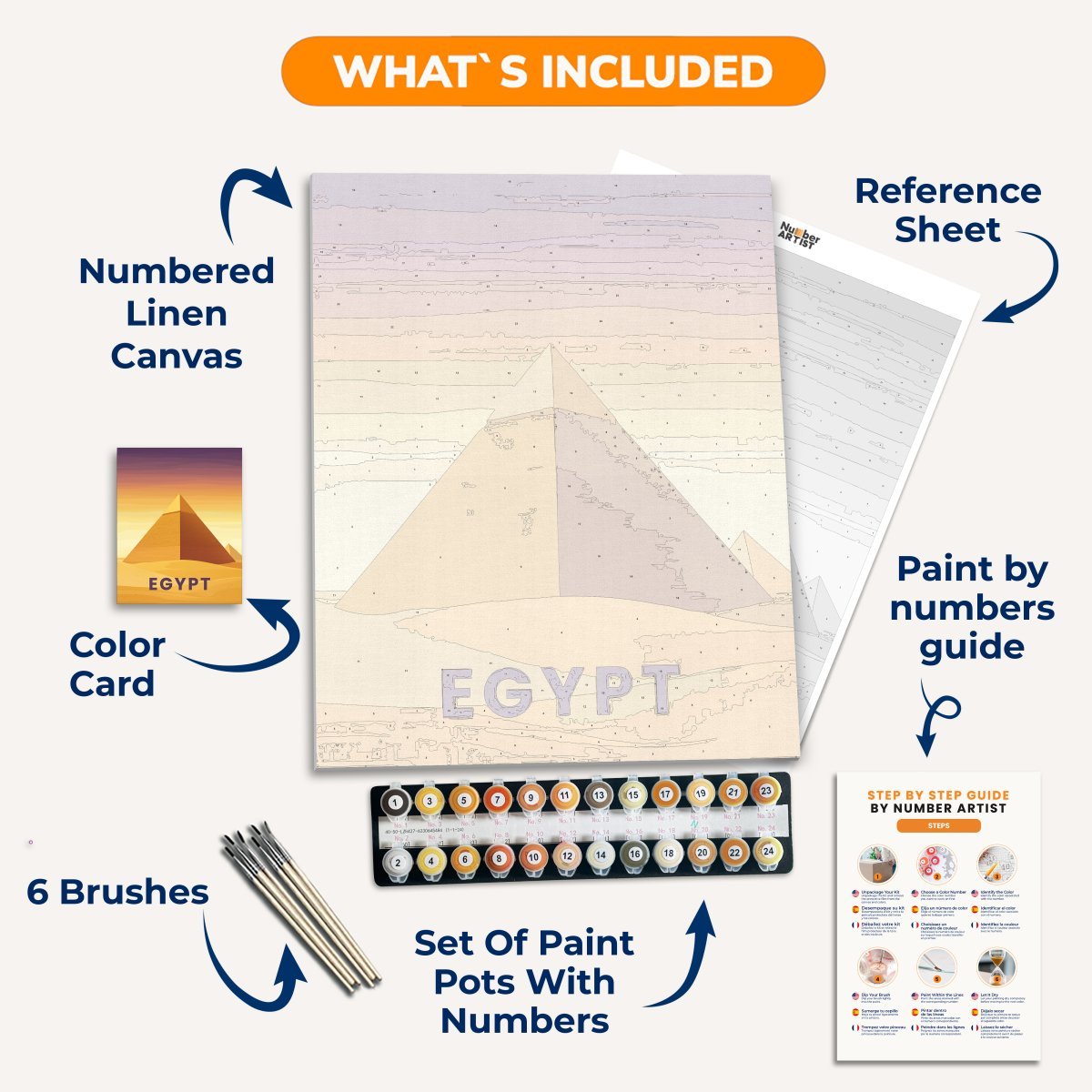 Egypt - Number Artist Paint By Numbers Kits