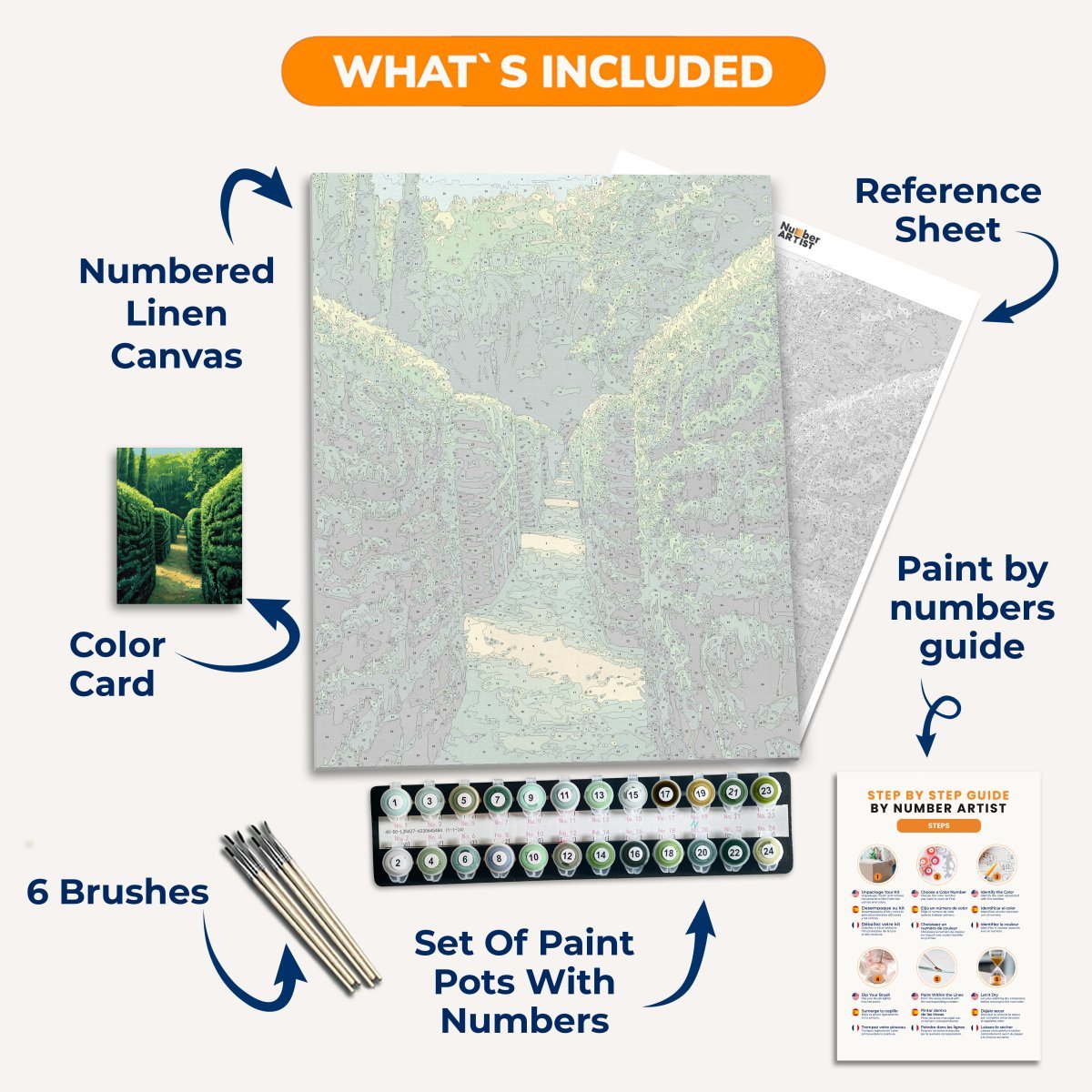 Endless Garden Maze - Number Artist Diamond Painting Kits