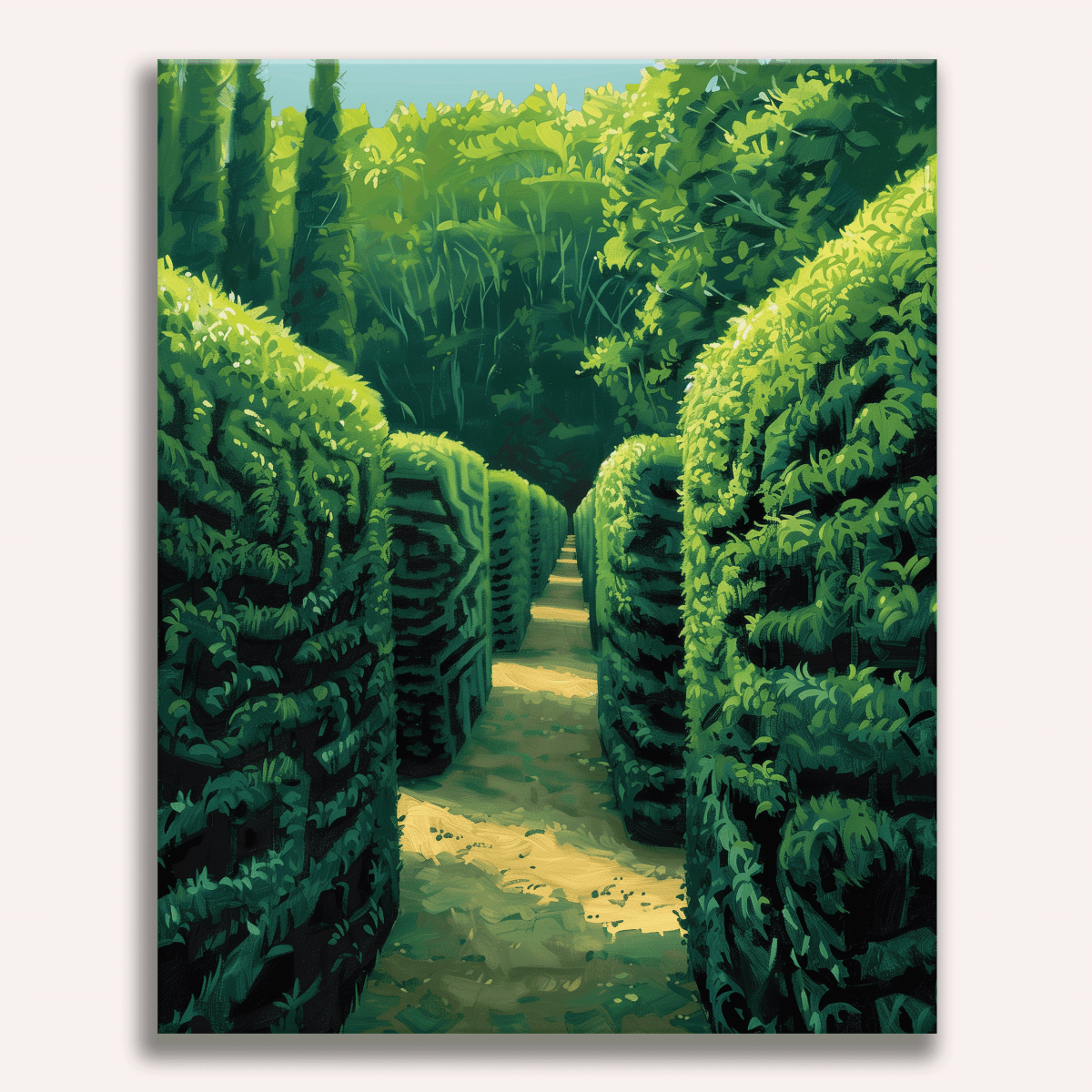 Labyrinthe de jardin sans fin