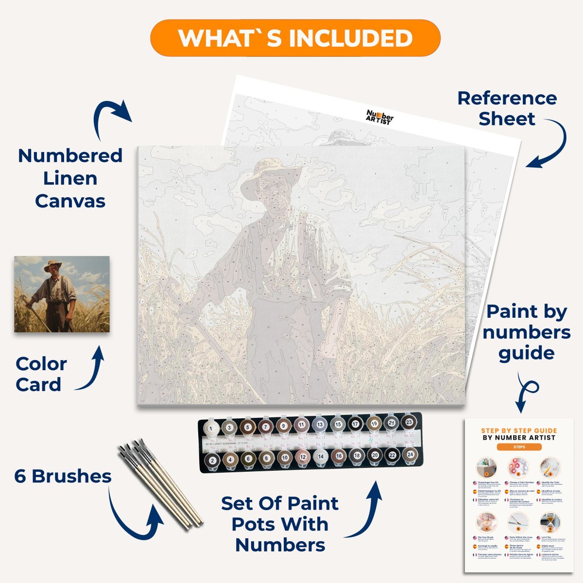 Farmer's Life - Number Artist Diamond Painting Kits