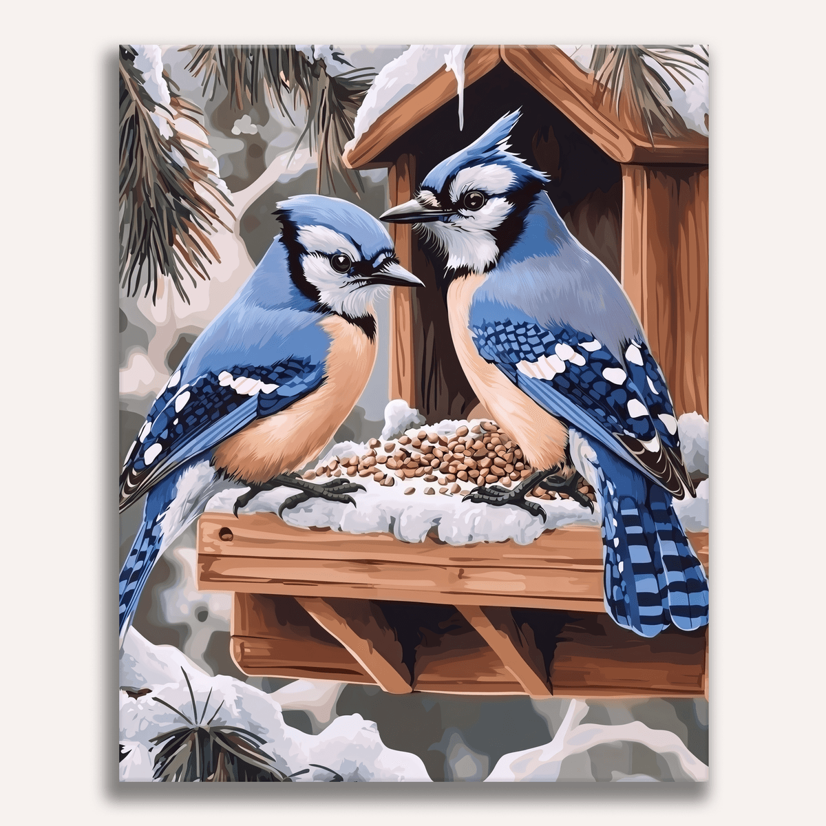 Feeding Jays - Number Artist Paint by Numbers Kits