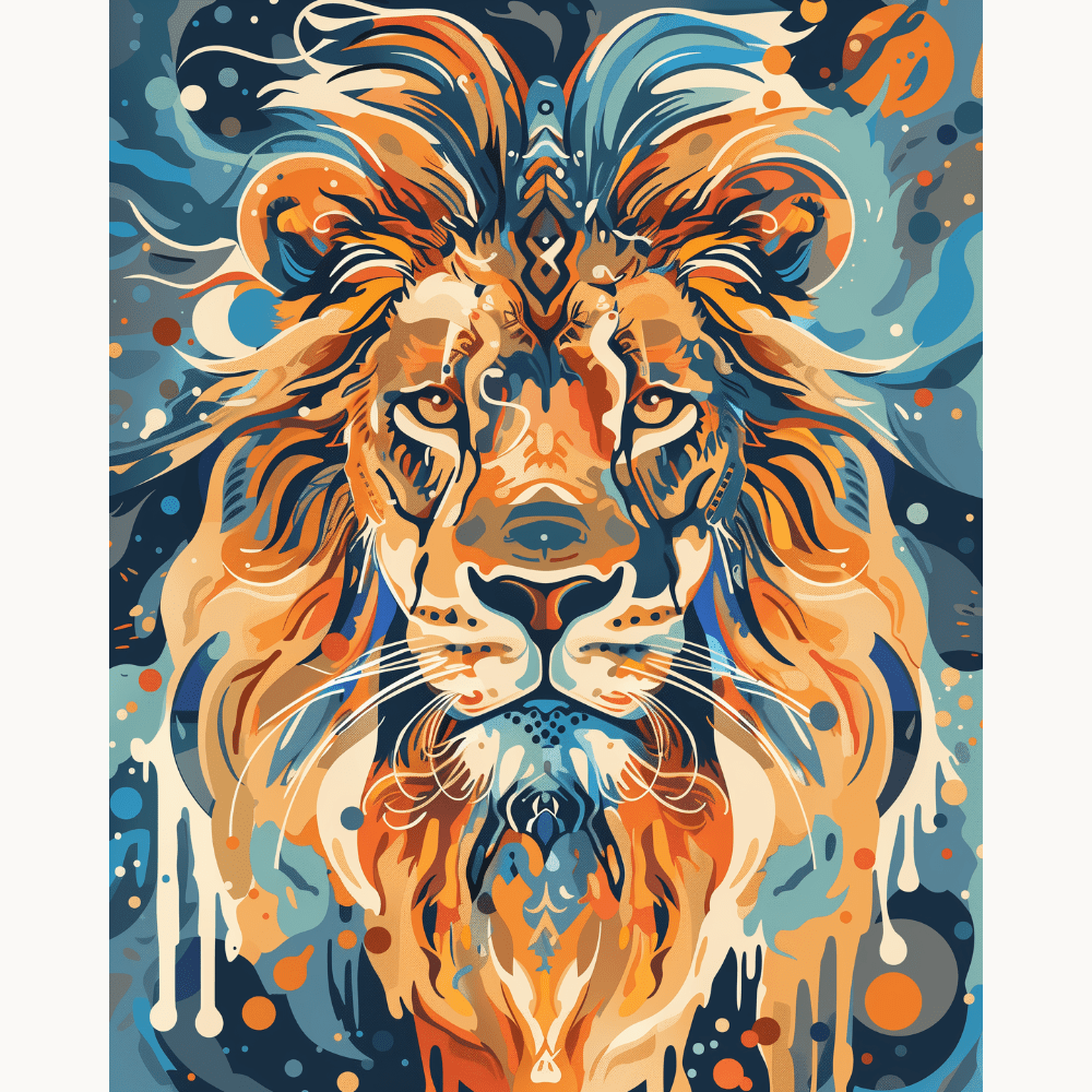 Ferocious Leo - Number Artist Diamond Painting Kits