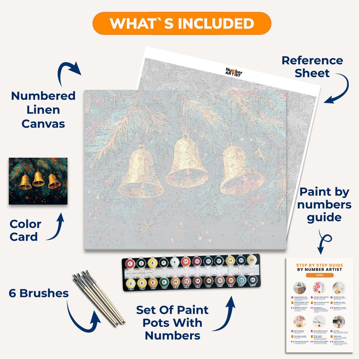 Festive Bells - Number Artist Diamond Painting Kits