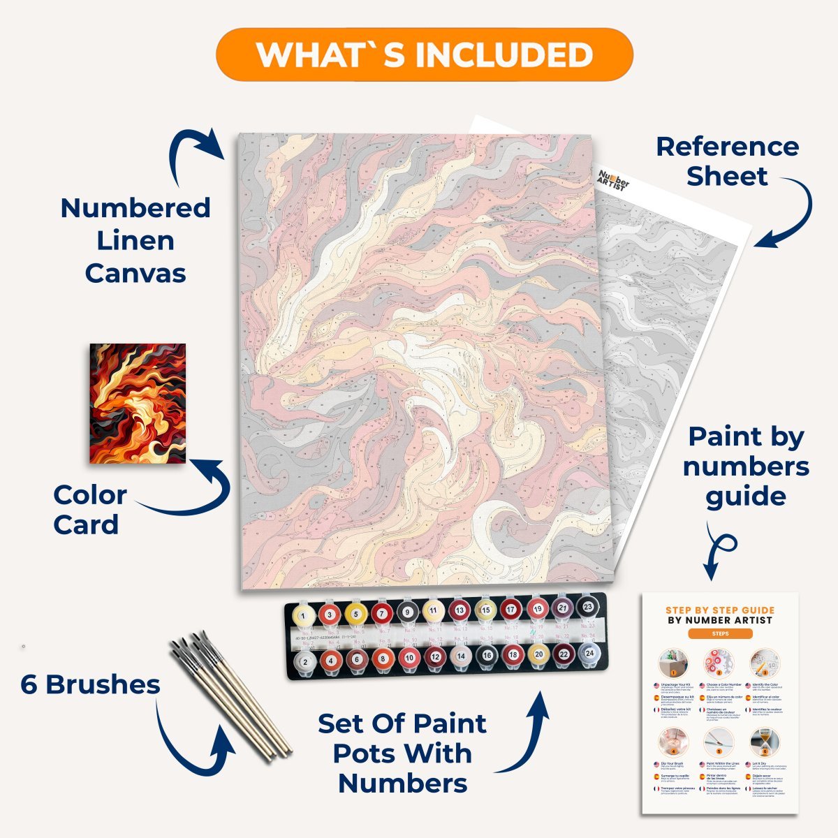 Flame Dragon - Number Artist Diamond Painting Kits