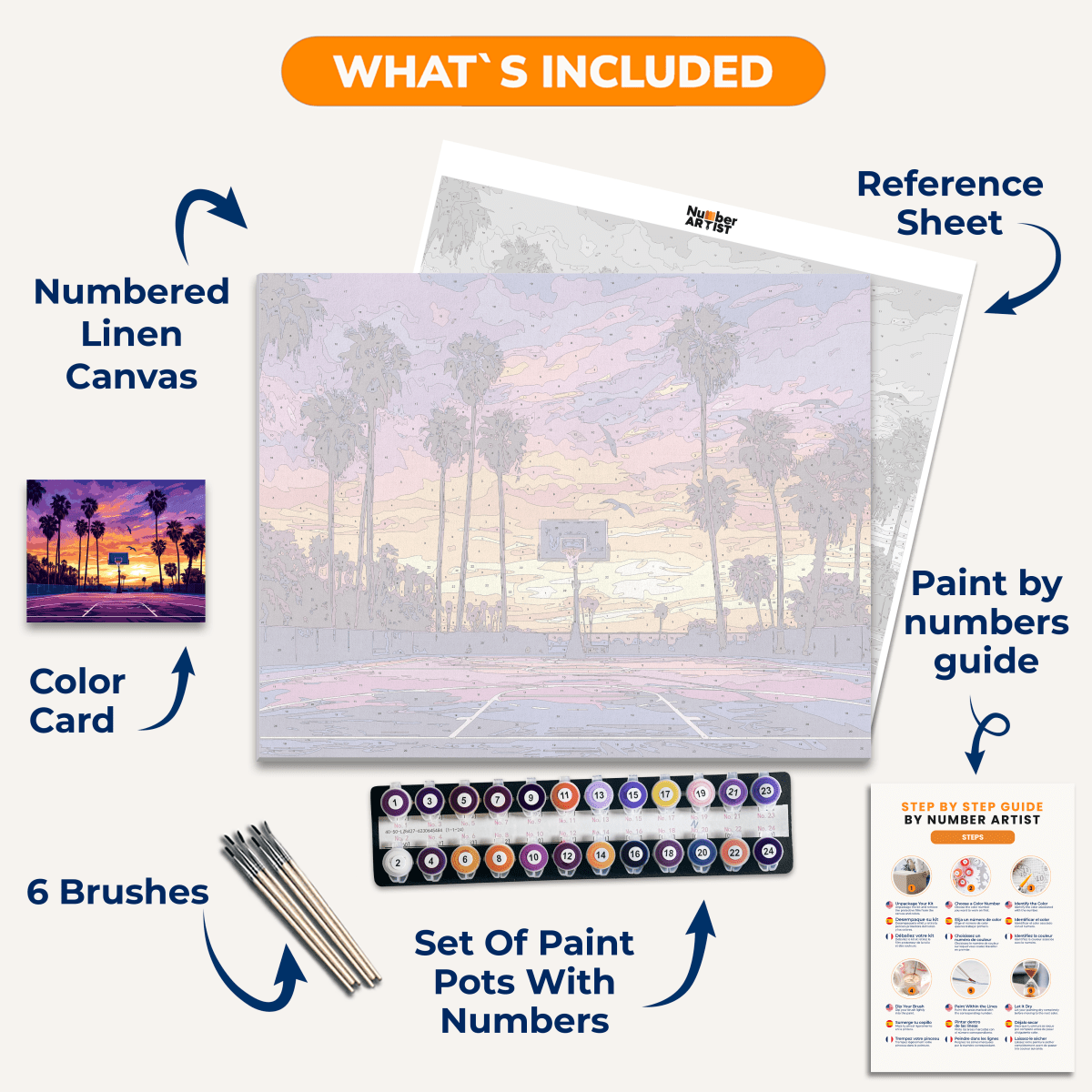 Florida Basketball - Number Artist Paint by Numbers Kits