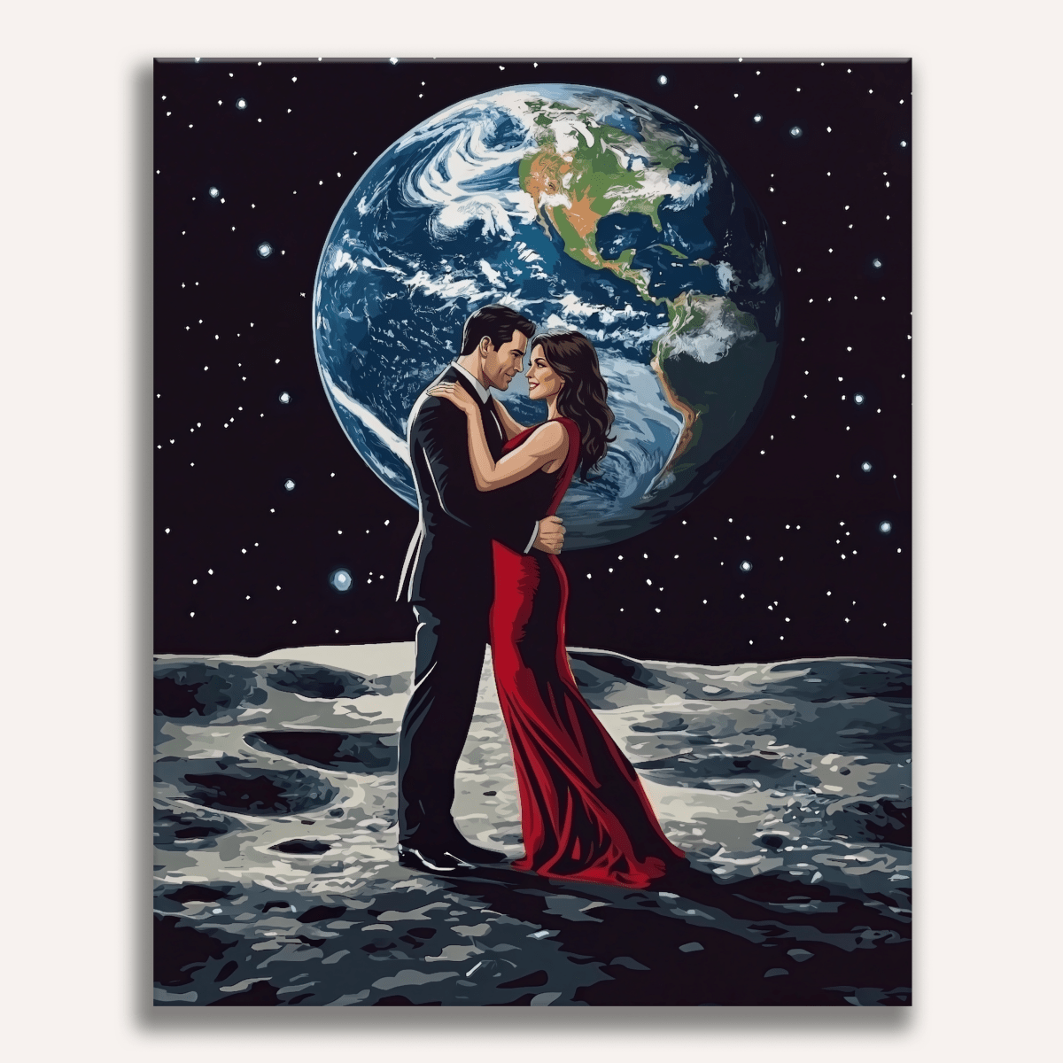 Fly Me to The Moon - Number Artist Paint by Numbers Kits