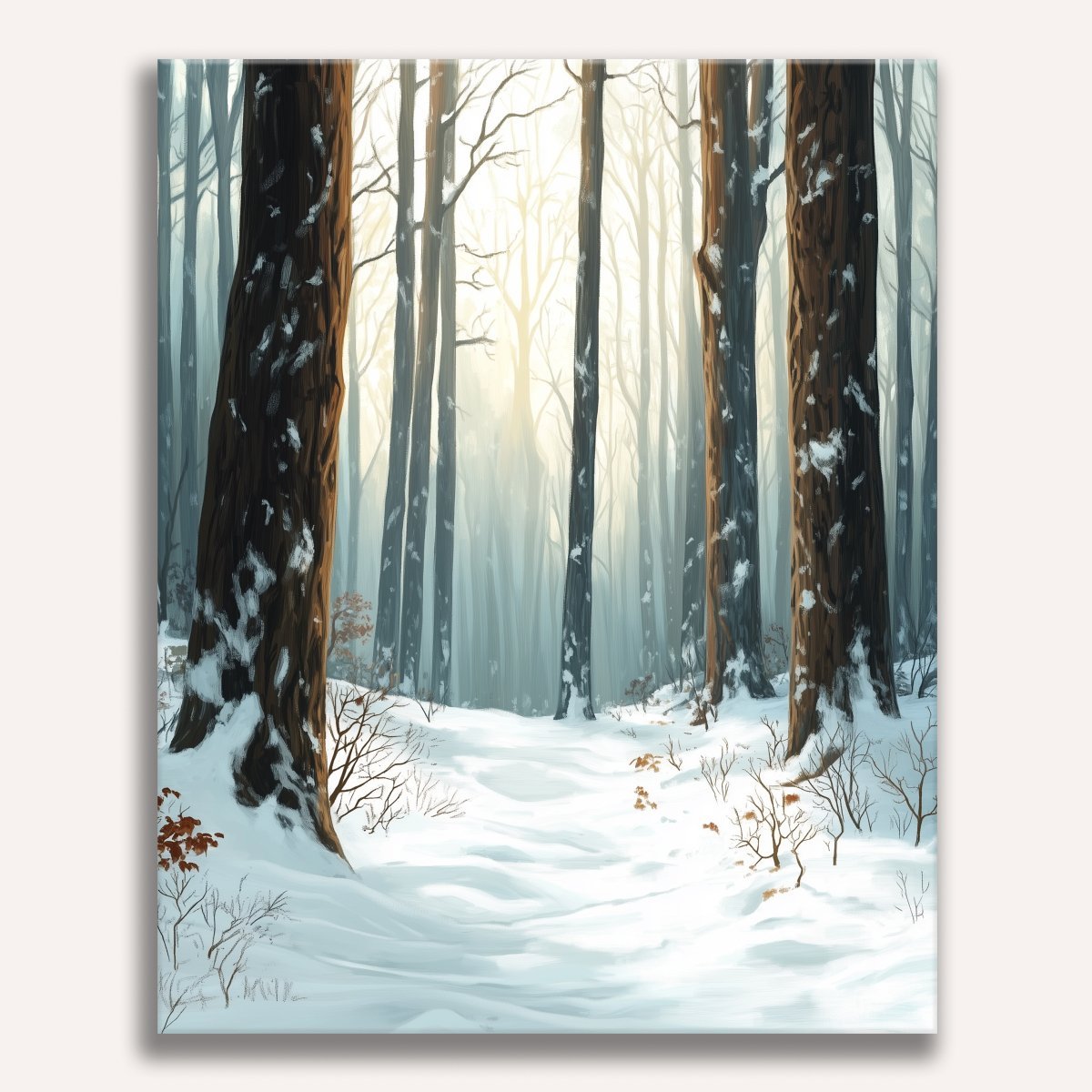 Forest Snow - Number Artist Diamond Painting Kits