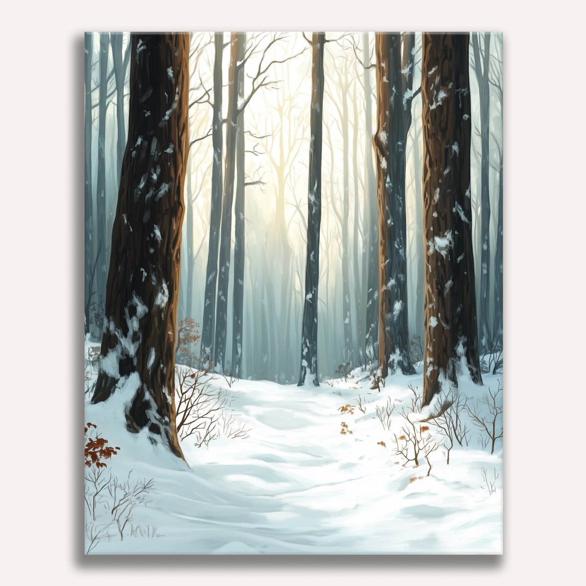 Forest Snow - Number Artist Paint By Numbers Kits