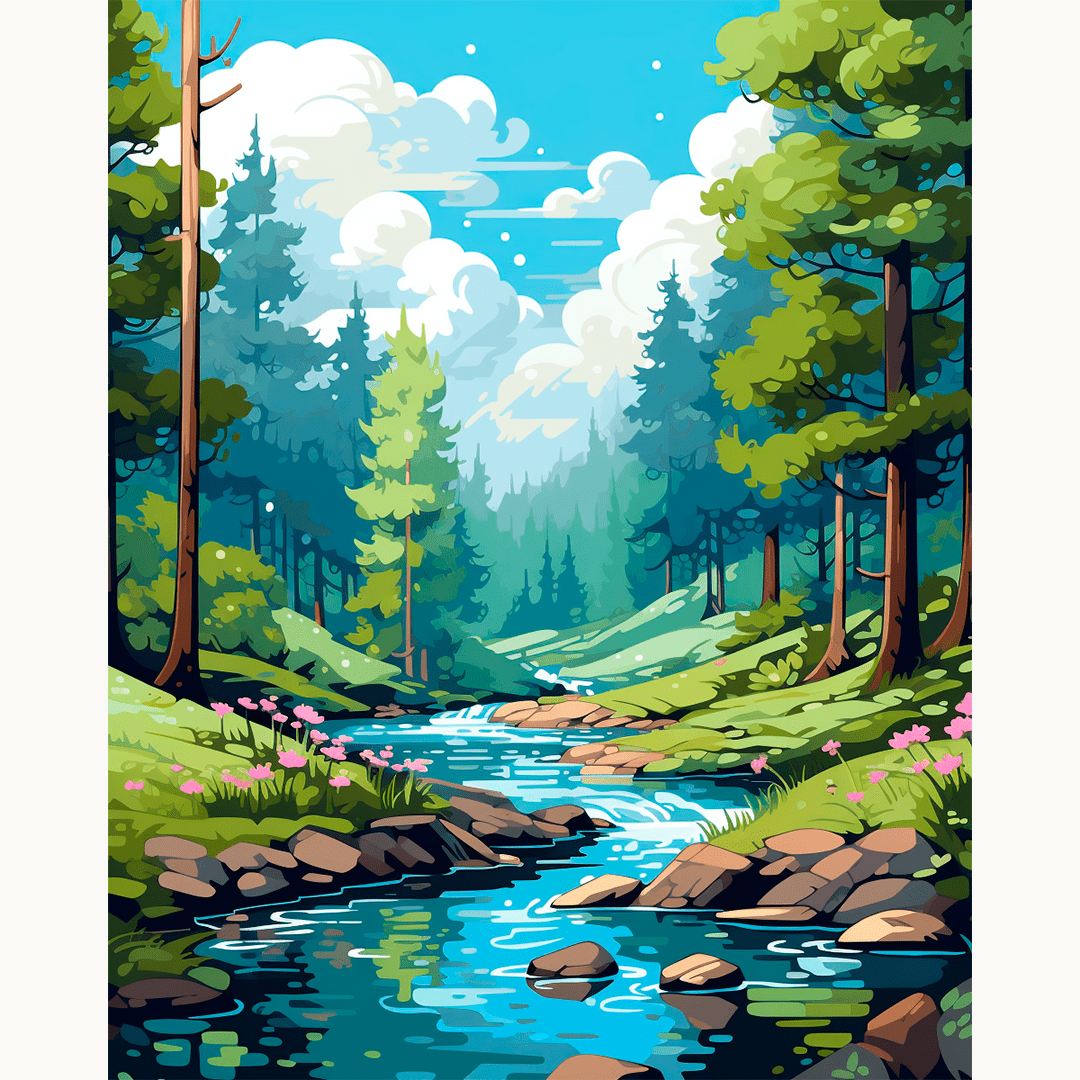 Forest Stream Serenity