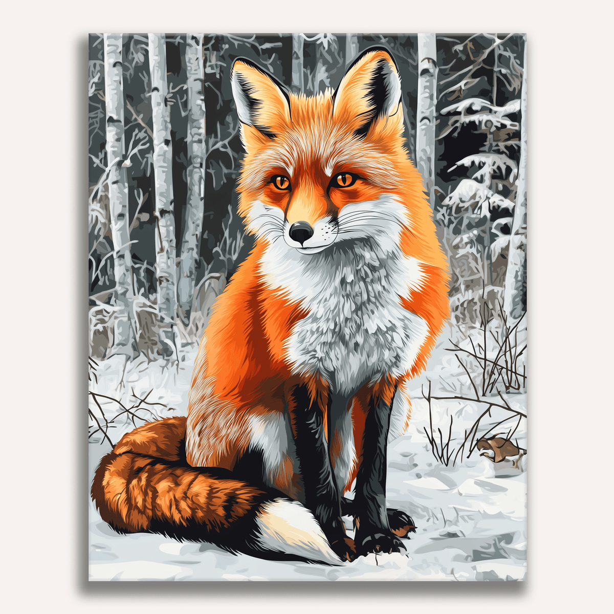 Fox in WInter - Number Artist Paint by Numbers Kits