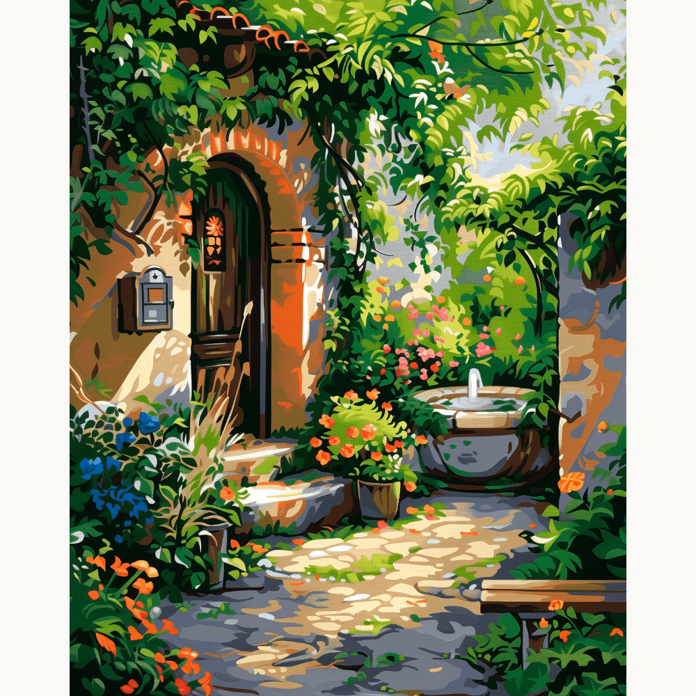 Fragrant Frontdoor - Number Artist Diamond Painting Kits
