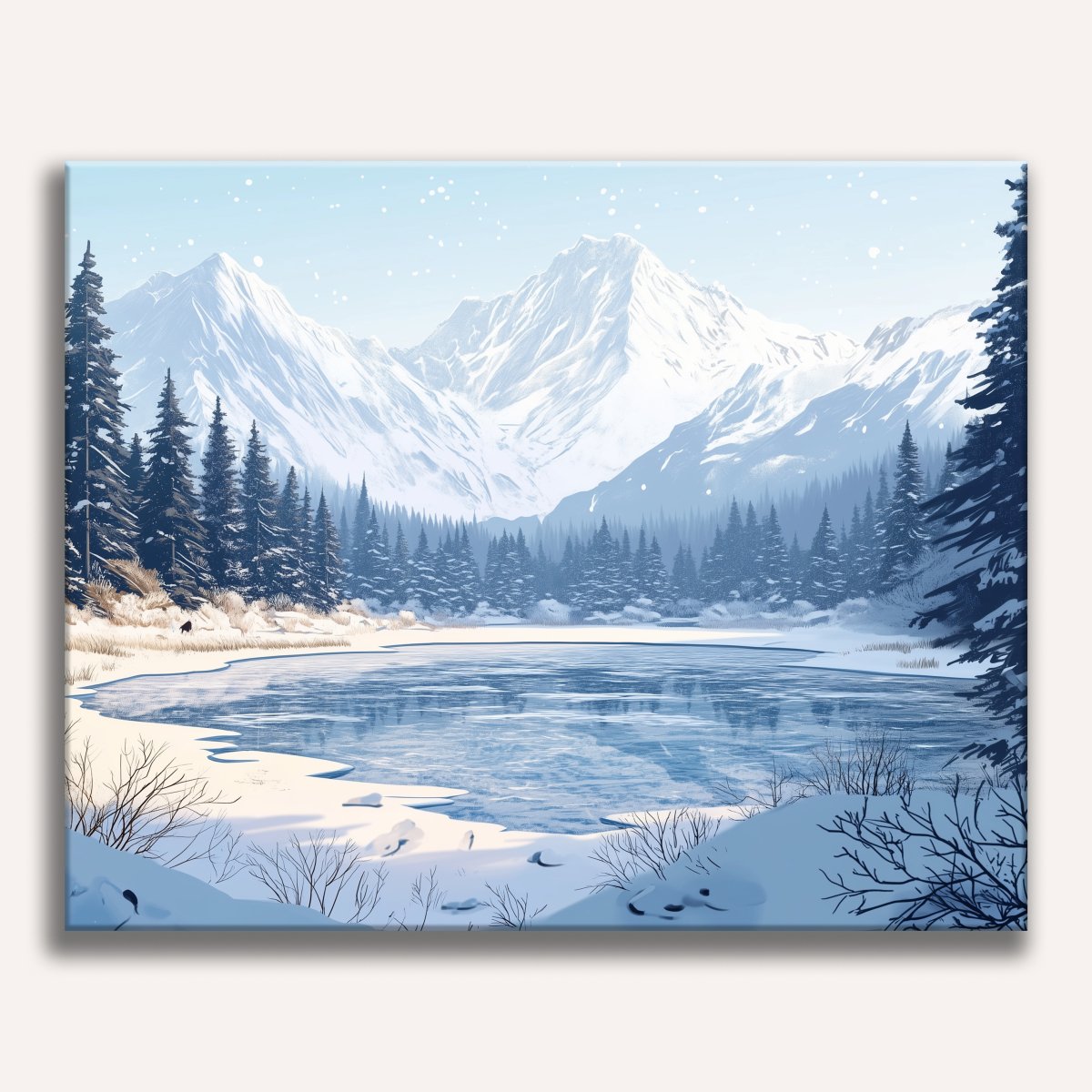 Frozen Lake - Number Artist Diamond Painting Kits
