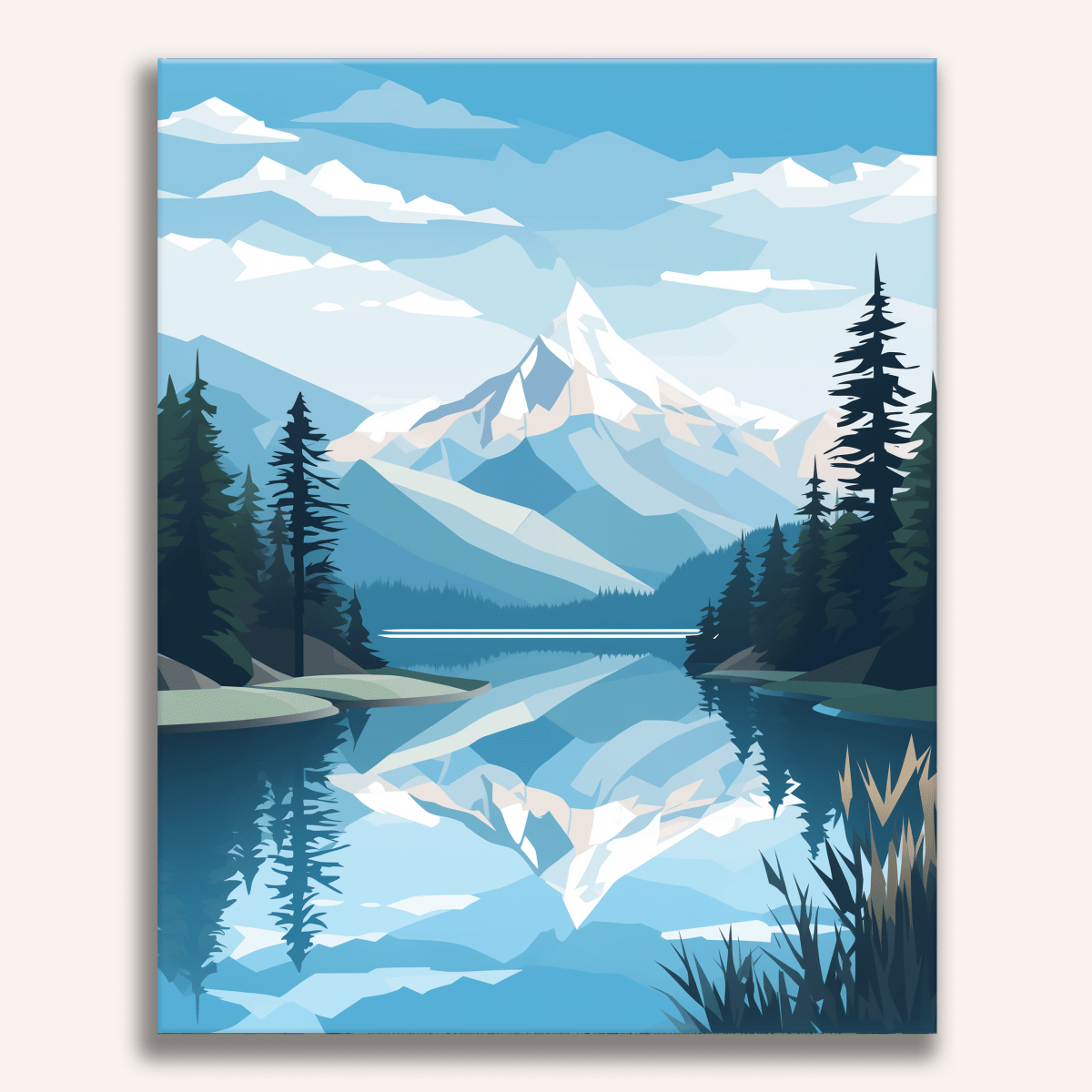 Frozen Peak - Number Artist Diamond Painting Kits