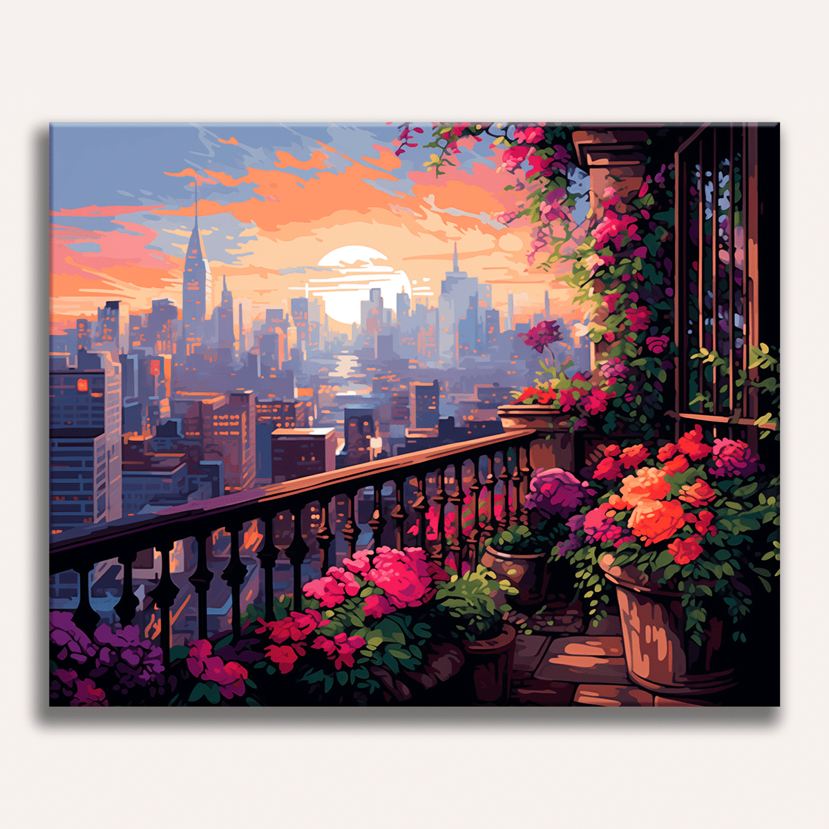 Garden Balcony - Number Artist Diamond Painting Kits