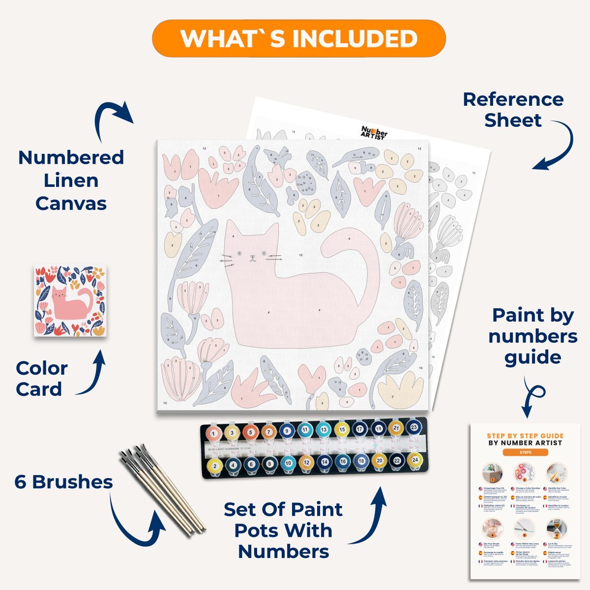 Garden Cat - Number Artist Diamond Painting Kits