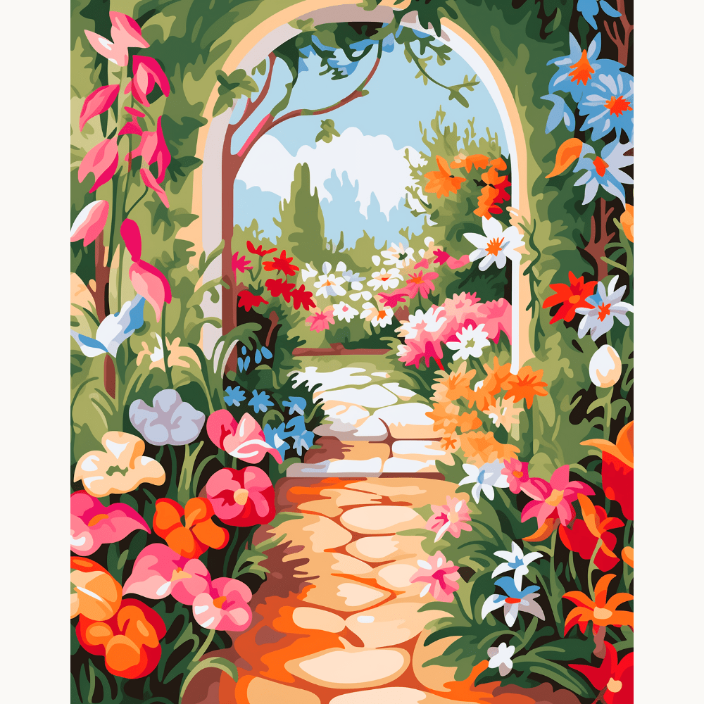 Garden Entrance - Number Artist Diamond Painting Kits