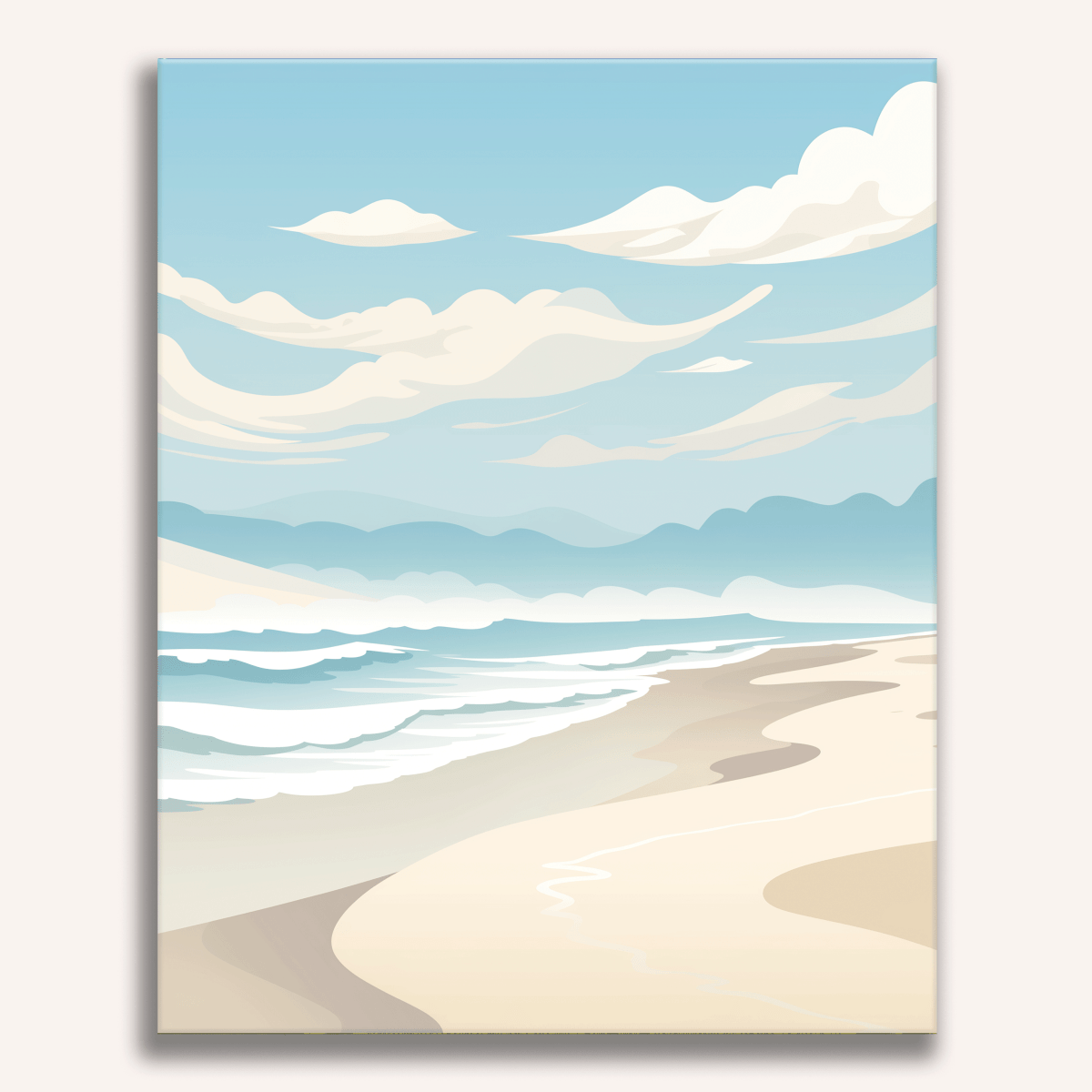 Gentle Wave Coast - Number Artist Diamond Painting Kits
