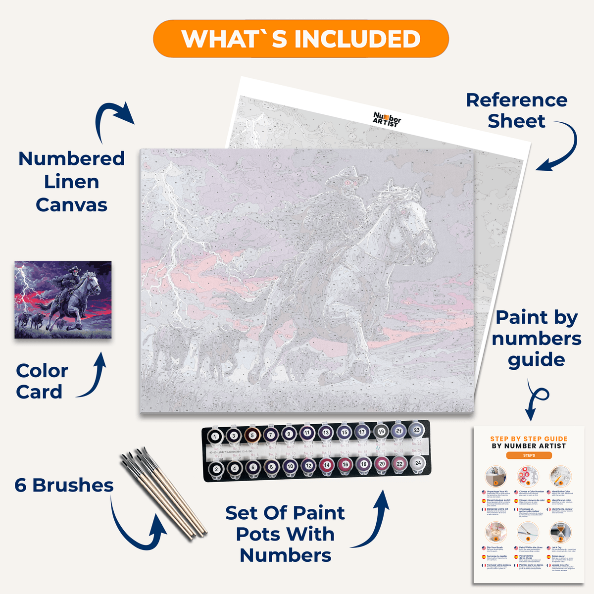 Ghost Riders in the Sky - Number Artist Paint by Numbers Kits