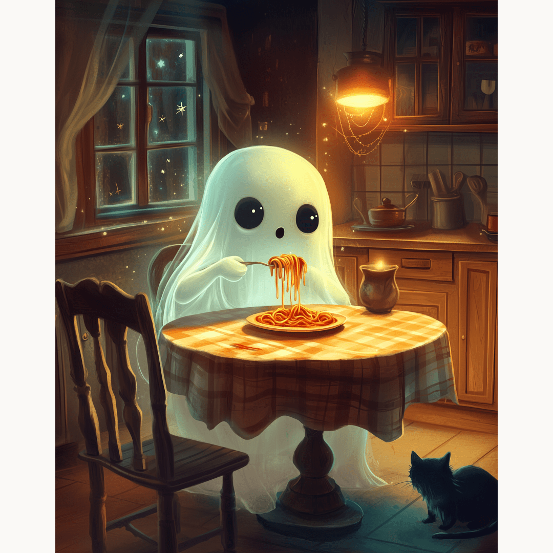 Ghost Spaghetti - Number Artist Diamond Painting Kits