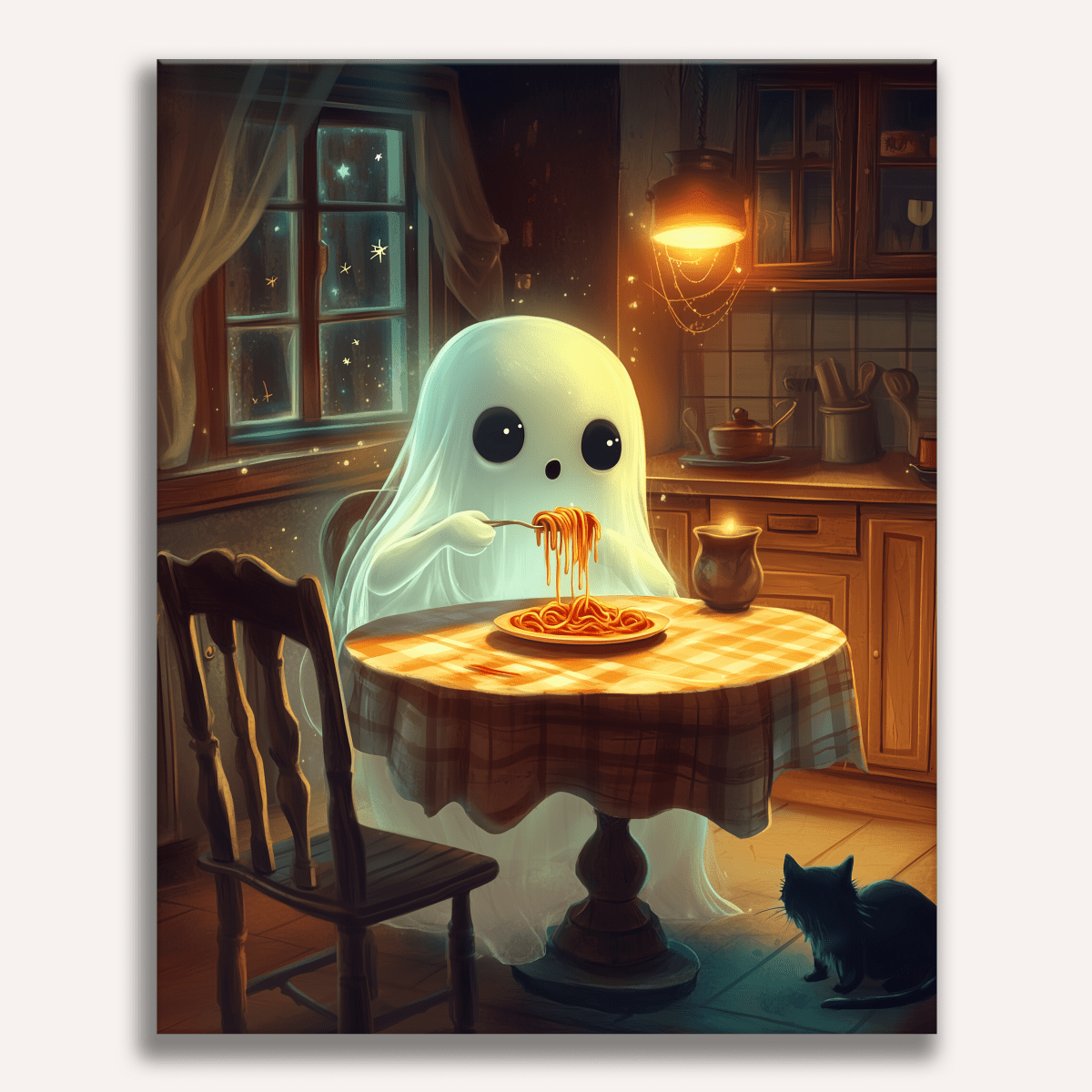 Ghost Spaghetti - Number Artist Diamond Painting Kits
