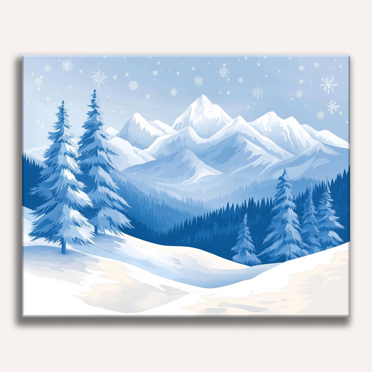 Glacial Peak - Number Artist Diamond Painting Kits