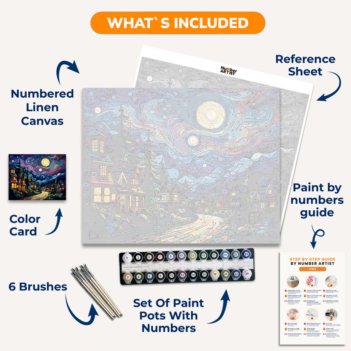 Glowing Night Road - Number Artist Paint By Numbers Kits