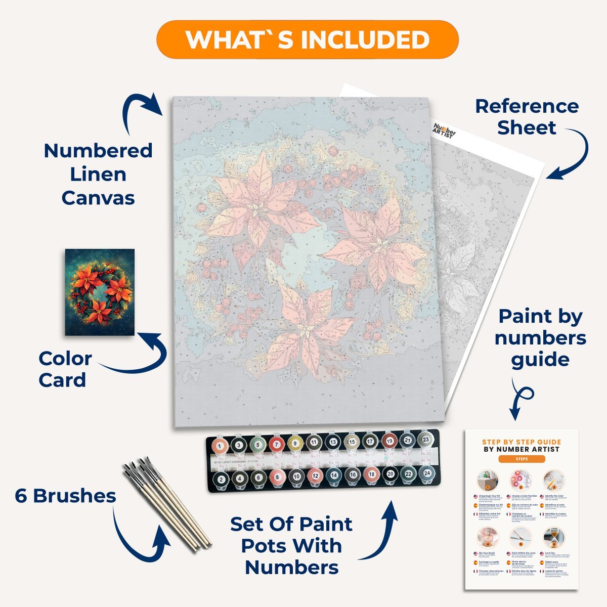 Glowing Wreath - Number Artist Diamond Painting Kits