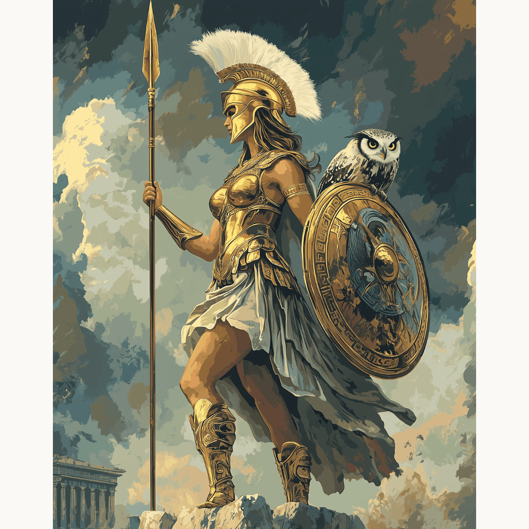 Goddess Athena - Number Artist Diamond Painting Kits