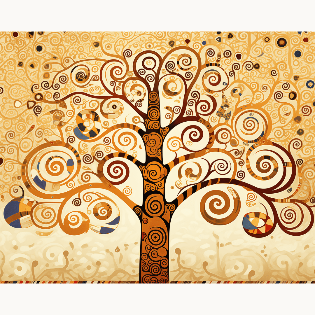 Golden Tree of Life - Number Artist Diamond Painting Kits