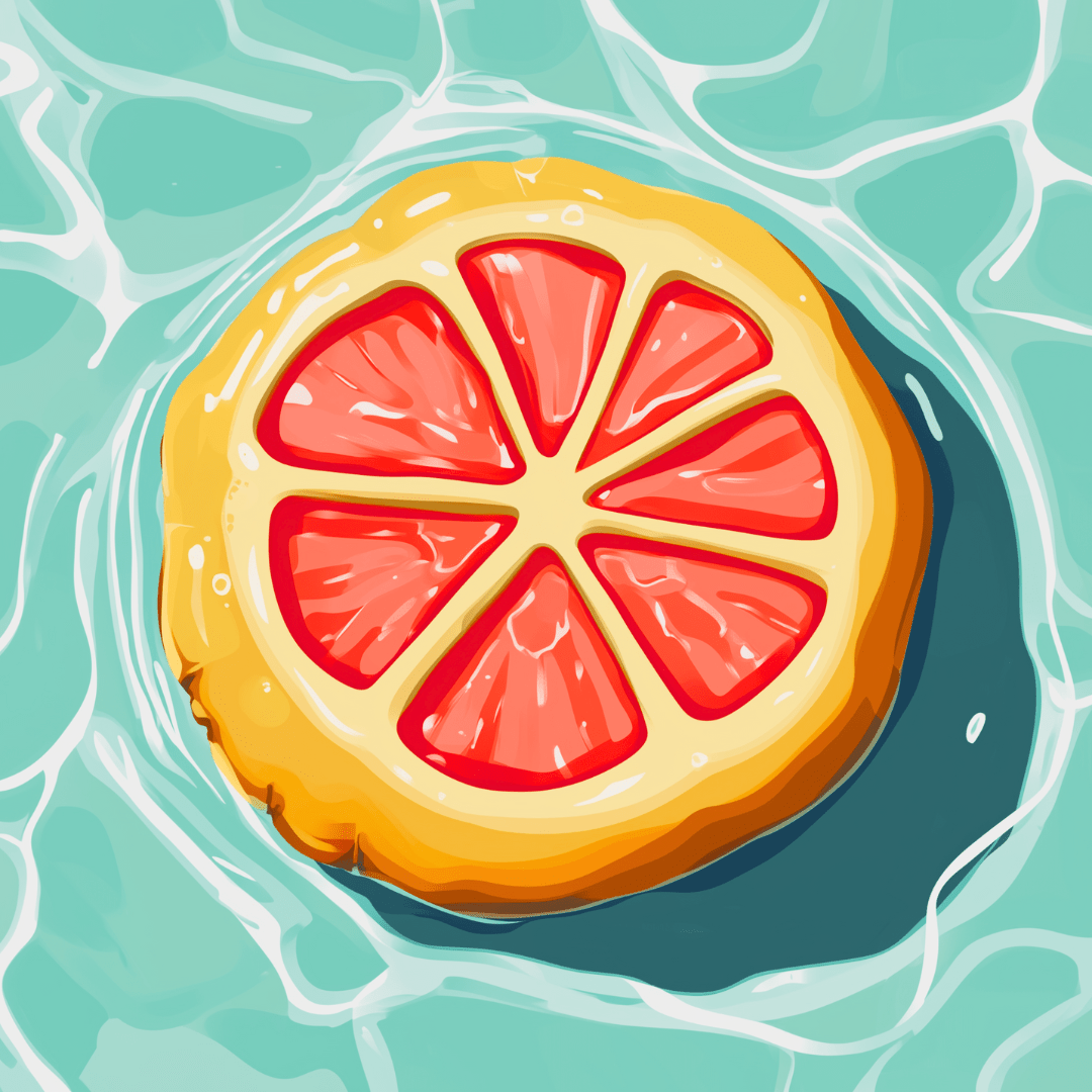 Grapefruit Float - Number Artist Diamond Painting Kits
