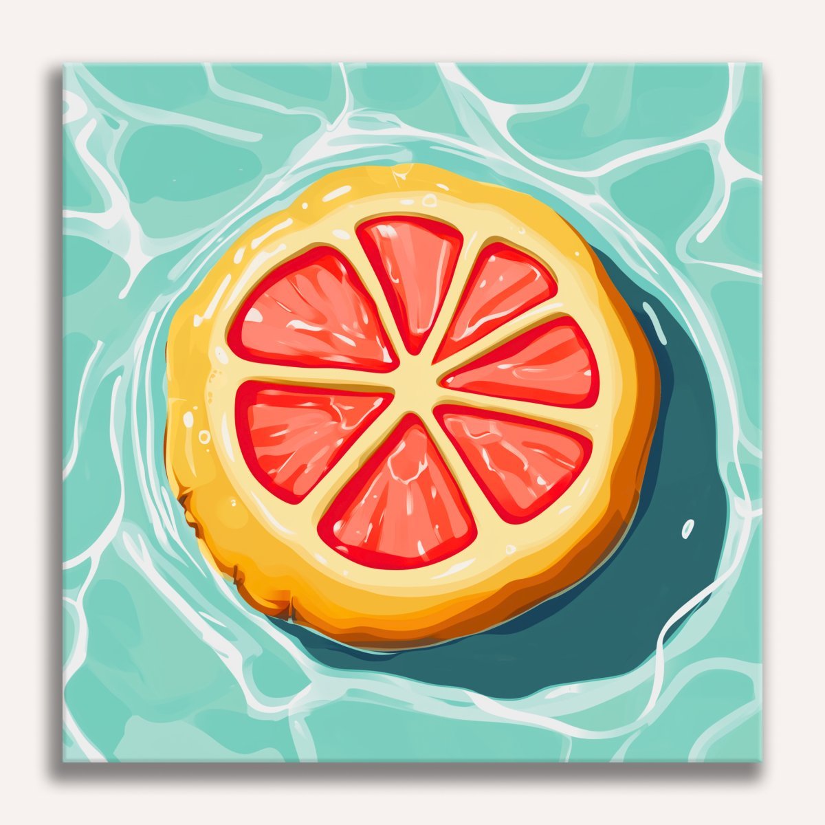 Grapefruit Float - Number Artist Diamond Painting Kits
