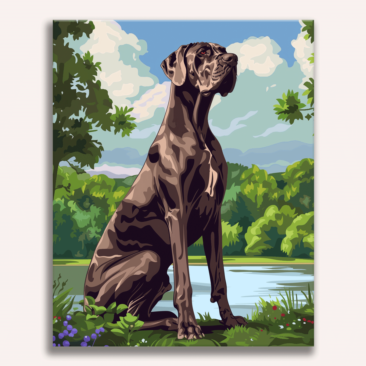 Great Dane - Number Artist Diamond Painting Kits