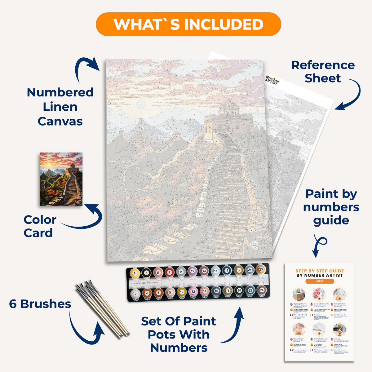 Great Wall Sunset - Number Artist Paint By Numbers Kits