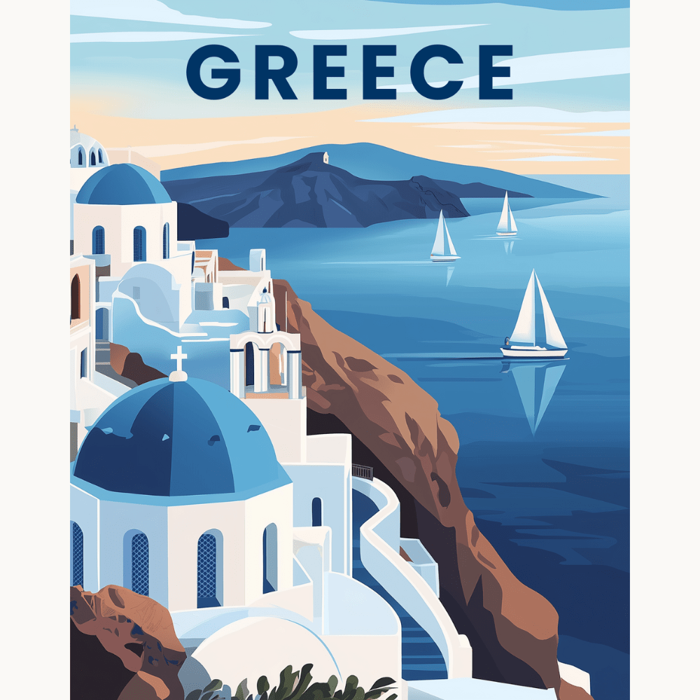 Greece - Number Artist Diamond Painting Kits