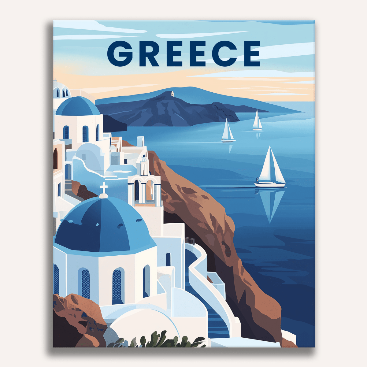 Greece - Number Artist Diamond Painting Kits