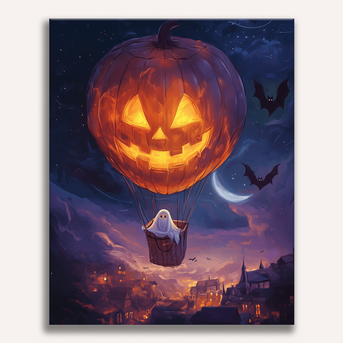 Halloween Hot Air Balloon - Number Artist Diamond Painting Kits