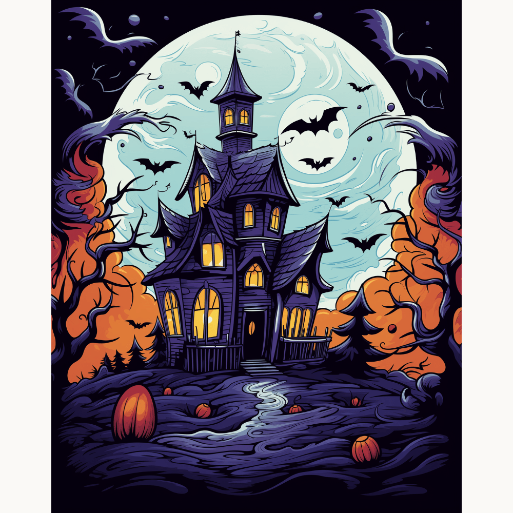 Haunted Mansion - Number Artist Diamond Painting Kits