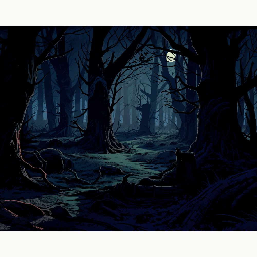 Haunted Woods - Number Artist Diamond Painting Kits
