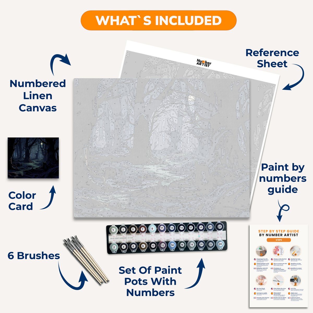 Haunted Woods - Number Artist Paint By Numbers Kits