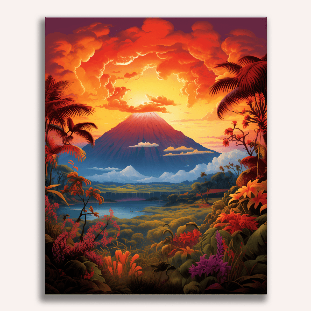 Hawaii's Lava Giant - Number Artist Diamond Painting Kits