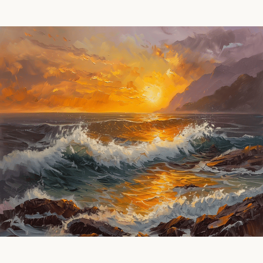 Heartwarming Sunset - Number Artist Diamond Painting Kits