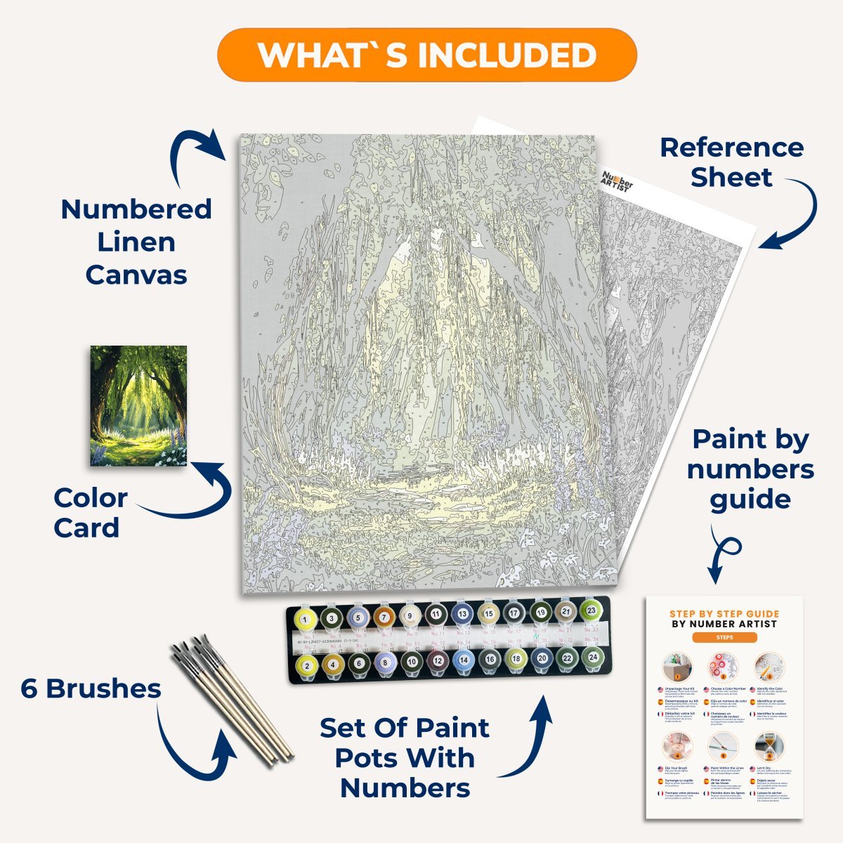 Heavenly Woods - Number Artist Diamond Painting Kits
