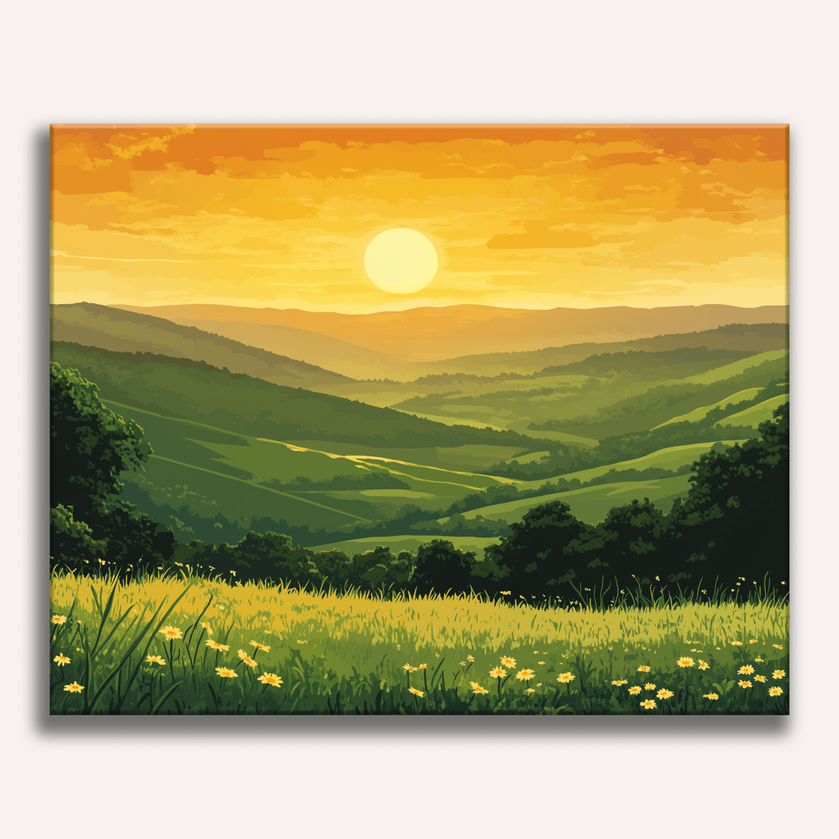 Here Comes The Sun - Number Artist Paint by Numbers Kits