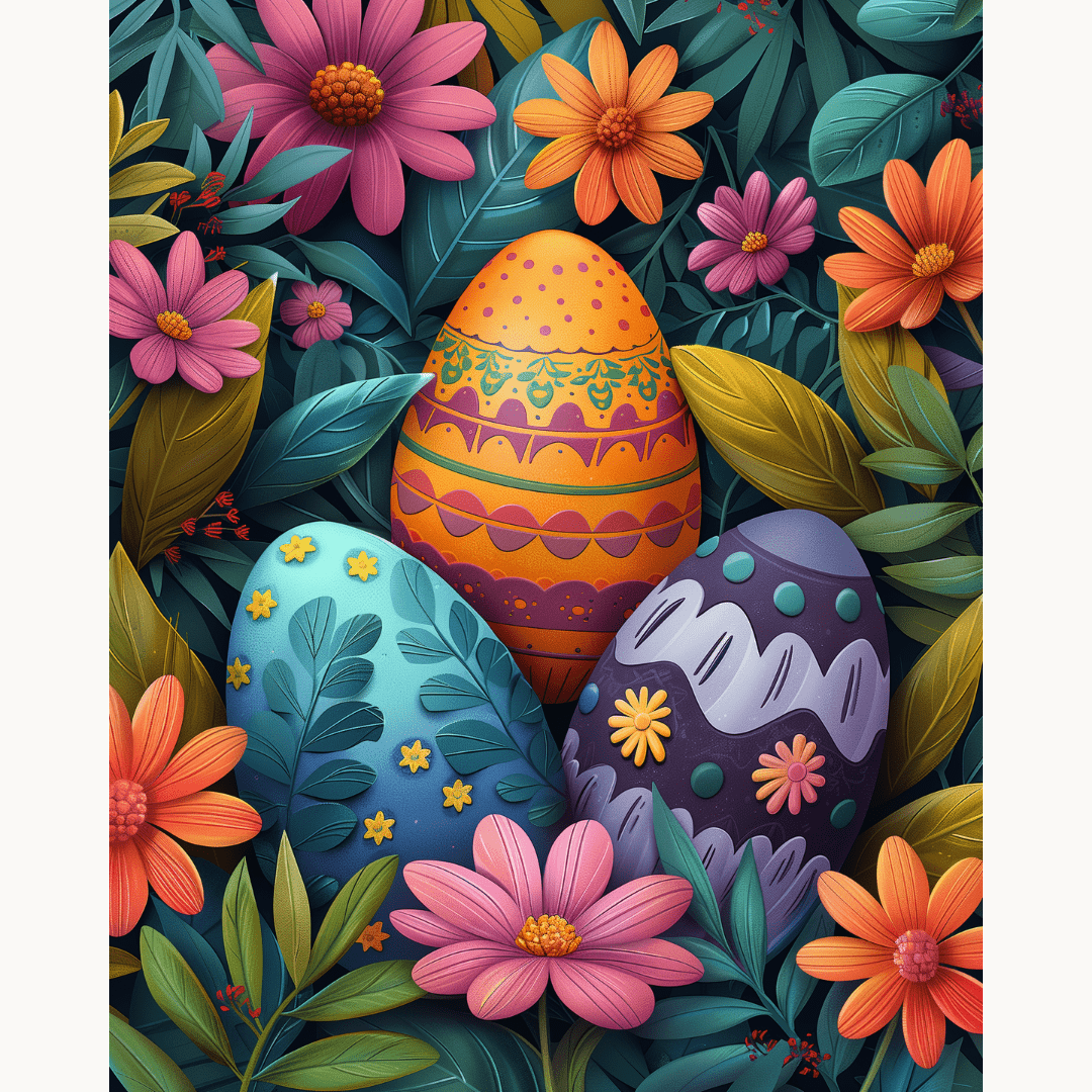 Hidden Eggs - Number Artist Diamond Painting Kits