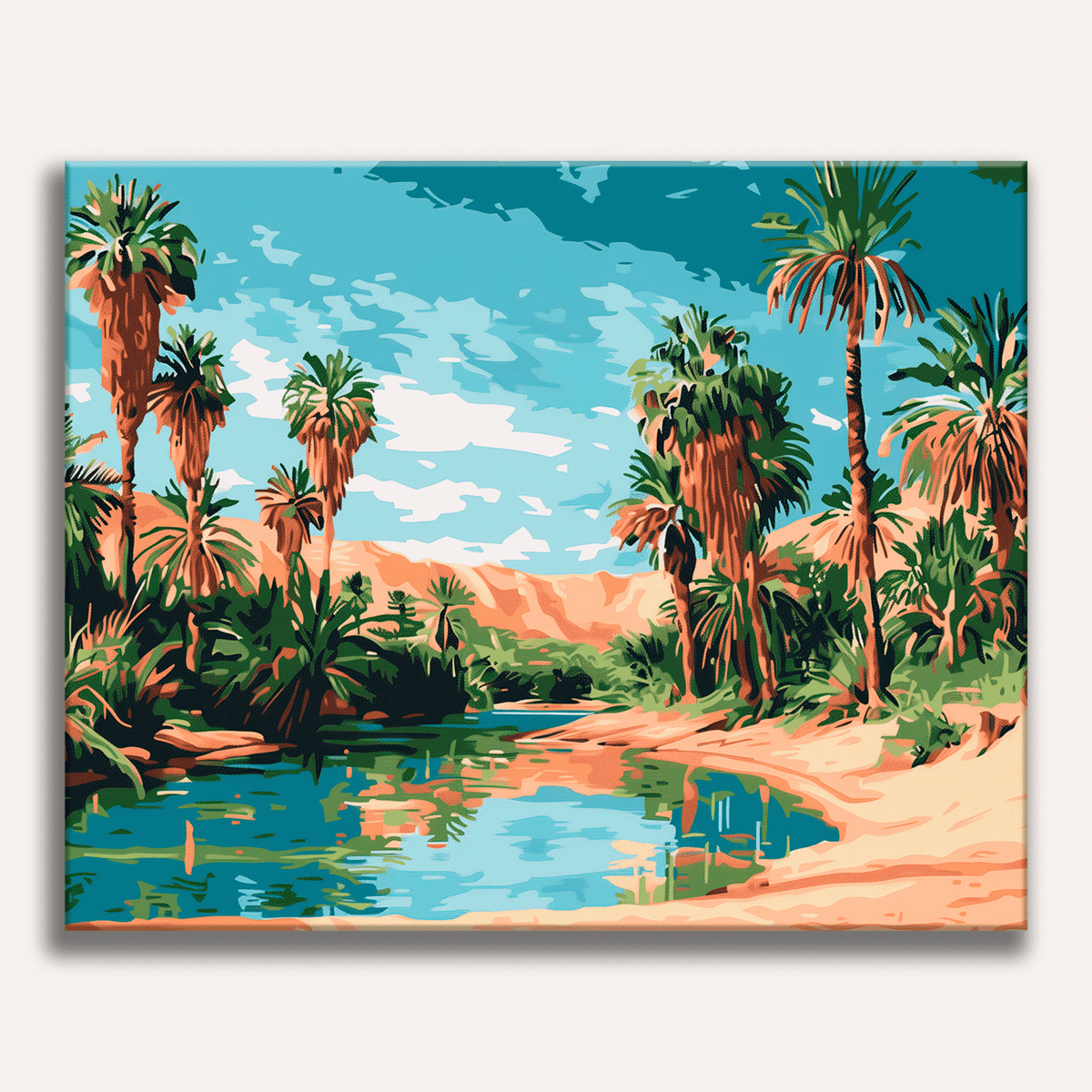 Hidden Oasis - Number Artist Diamond Painting Kits