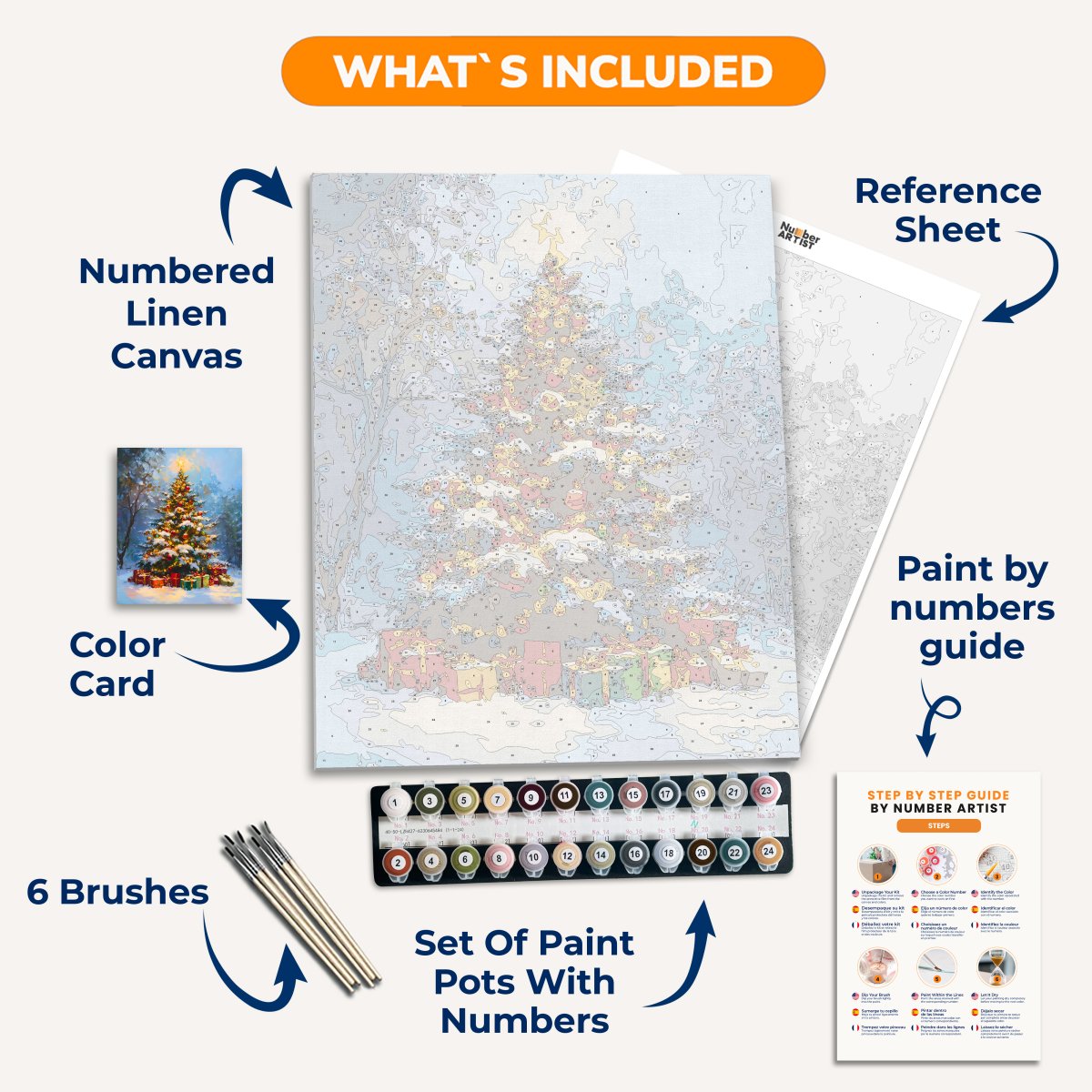 Holiday Joy - Number Artist Paint By Numbers Kits