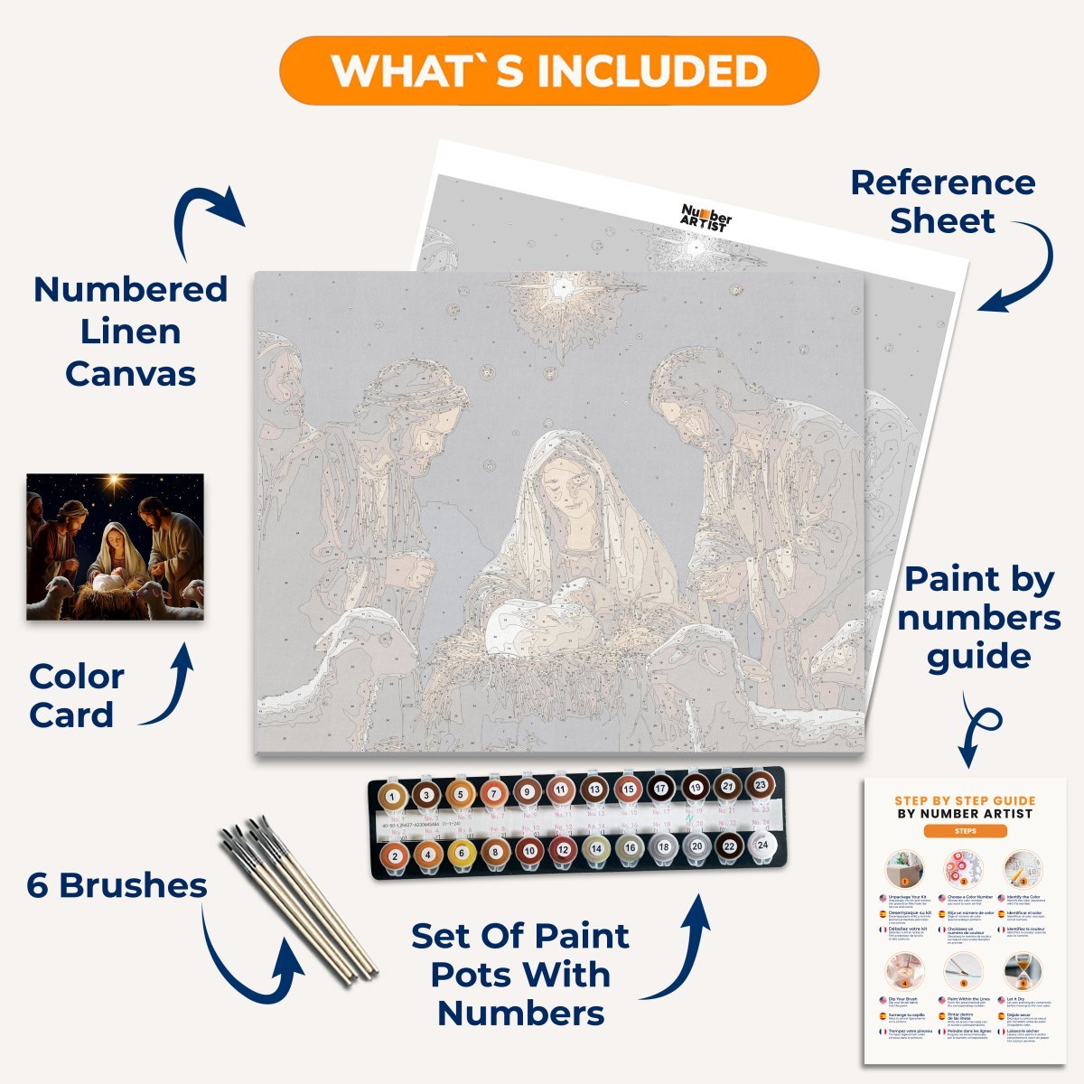 Holy Night - Number Artist Diamond Painting Kits