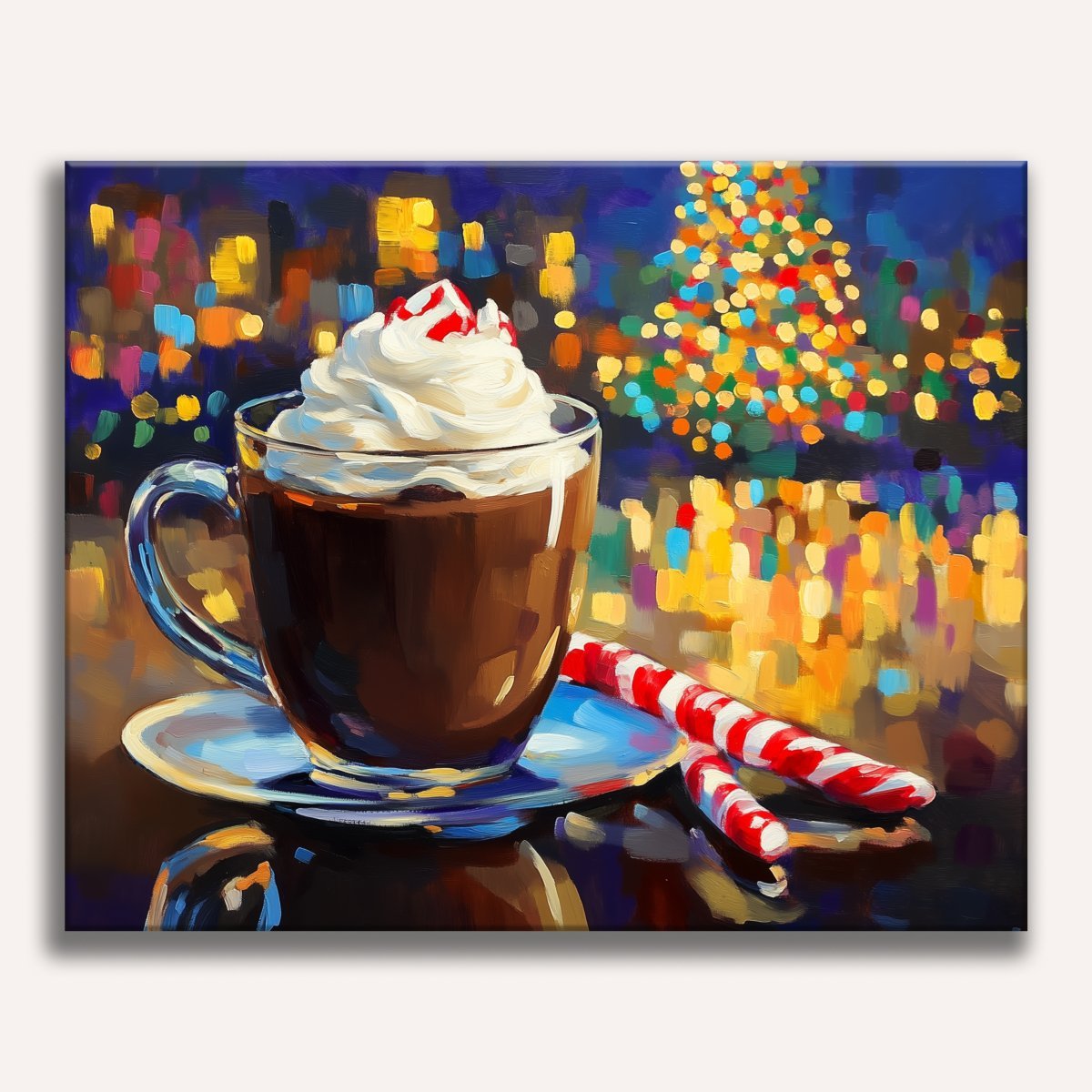 Hot Chocolate Winter - Number Artist Diamond Painting Kits
